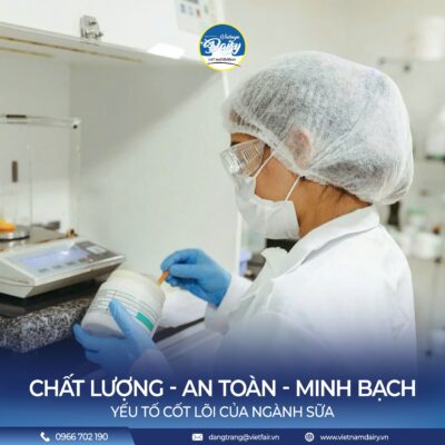 Kiểm nghiệm chất lượng nguyên liệu sữa an toàn tại phòng lab